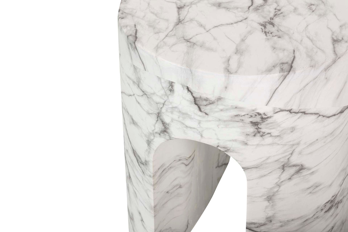 Tavolo ausiliario bianco sedit/sgabello 41x41x47 cm