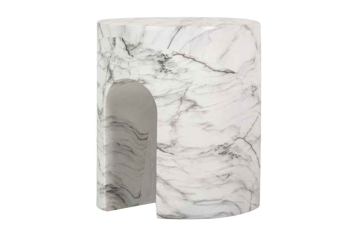 Tavolo ausiliario bianco sedit/sgabello 41x41x47 cm