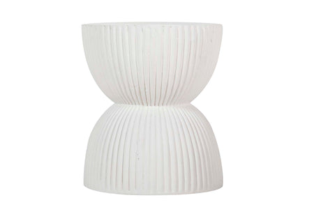 MESA AUXILIAR TABURETE BLANCO SEDIT 38x38x46 CM