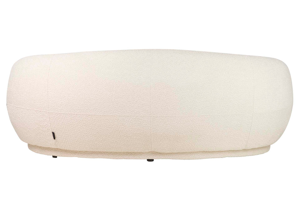 Canapé boucle beige luna 191x93x73 cm