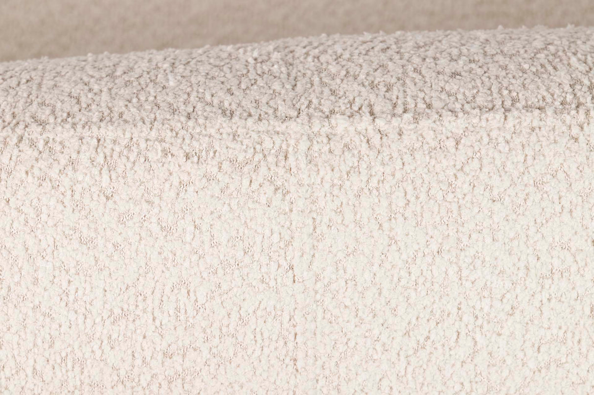 Canapé boucle beige luna 191x93x73 cm