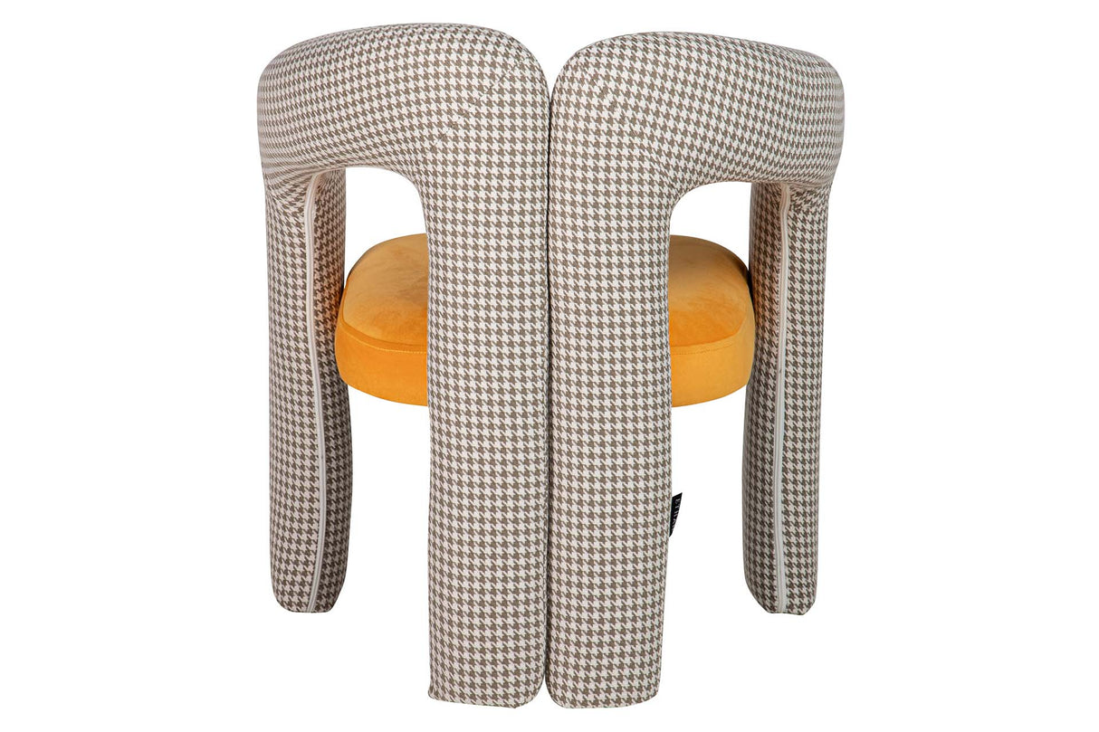 Samt gelb Beige Nova 66x61x76 cm