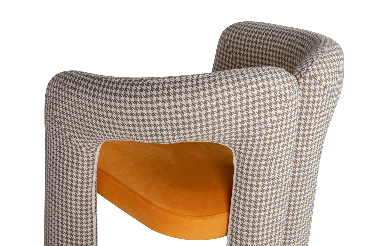 Samt gelb Beige Nova 66x61x76 cm