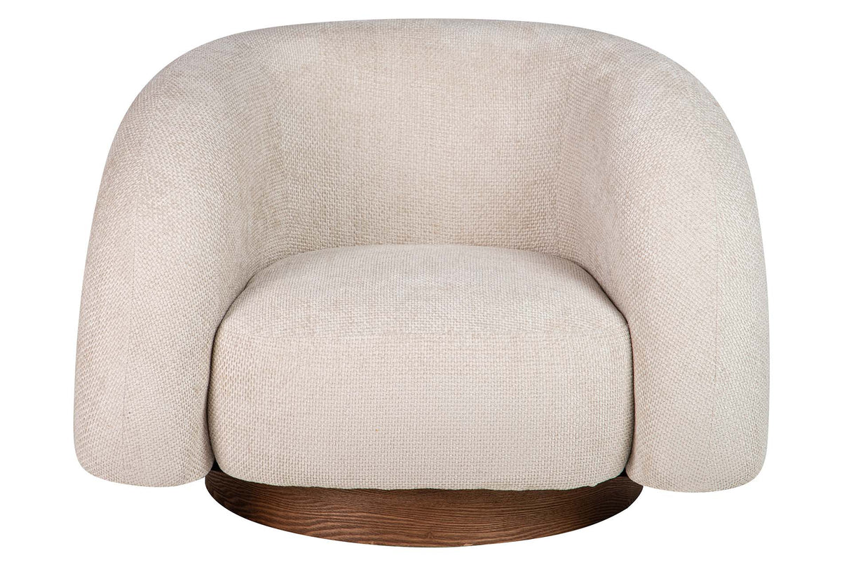 BUTACA CHENILLA BEIGE FLUX 100x89x60 CM