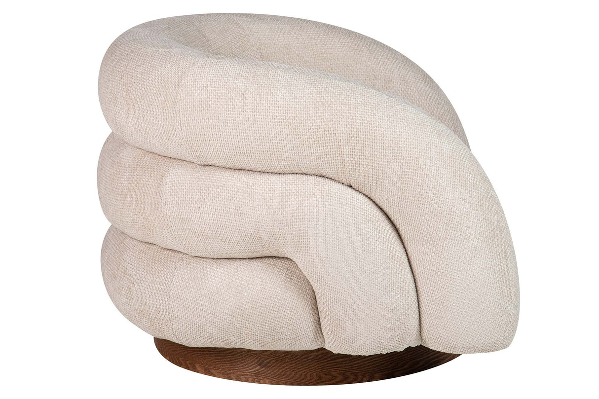 BUTACA CHENILLA BEIGE FLUX 100x89x60 CM