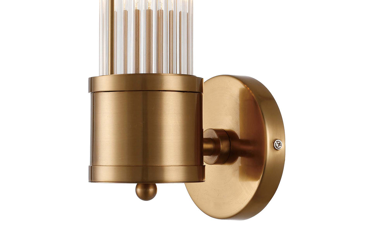 Aplicar parede de metal dourado 12x14x30 cm