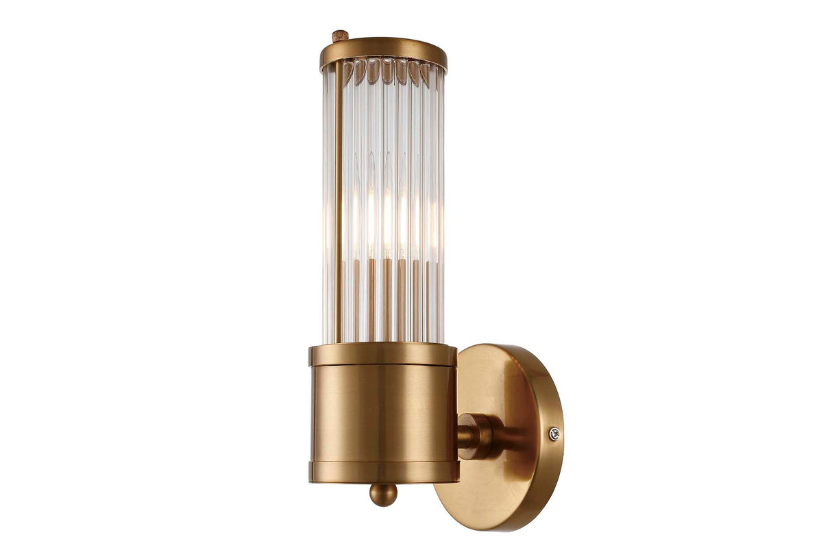 Aplicar parede de metal dourado 12x14x30 cm