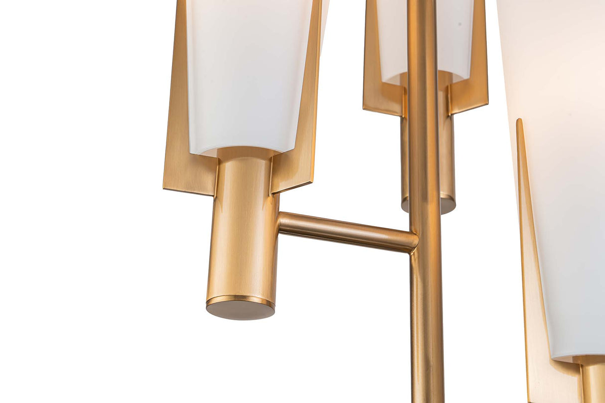 LAMPARA DE SOBREMESA METAL CRISTAL 35x35x108 CM