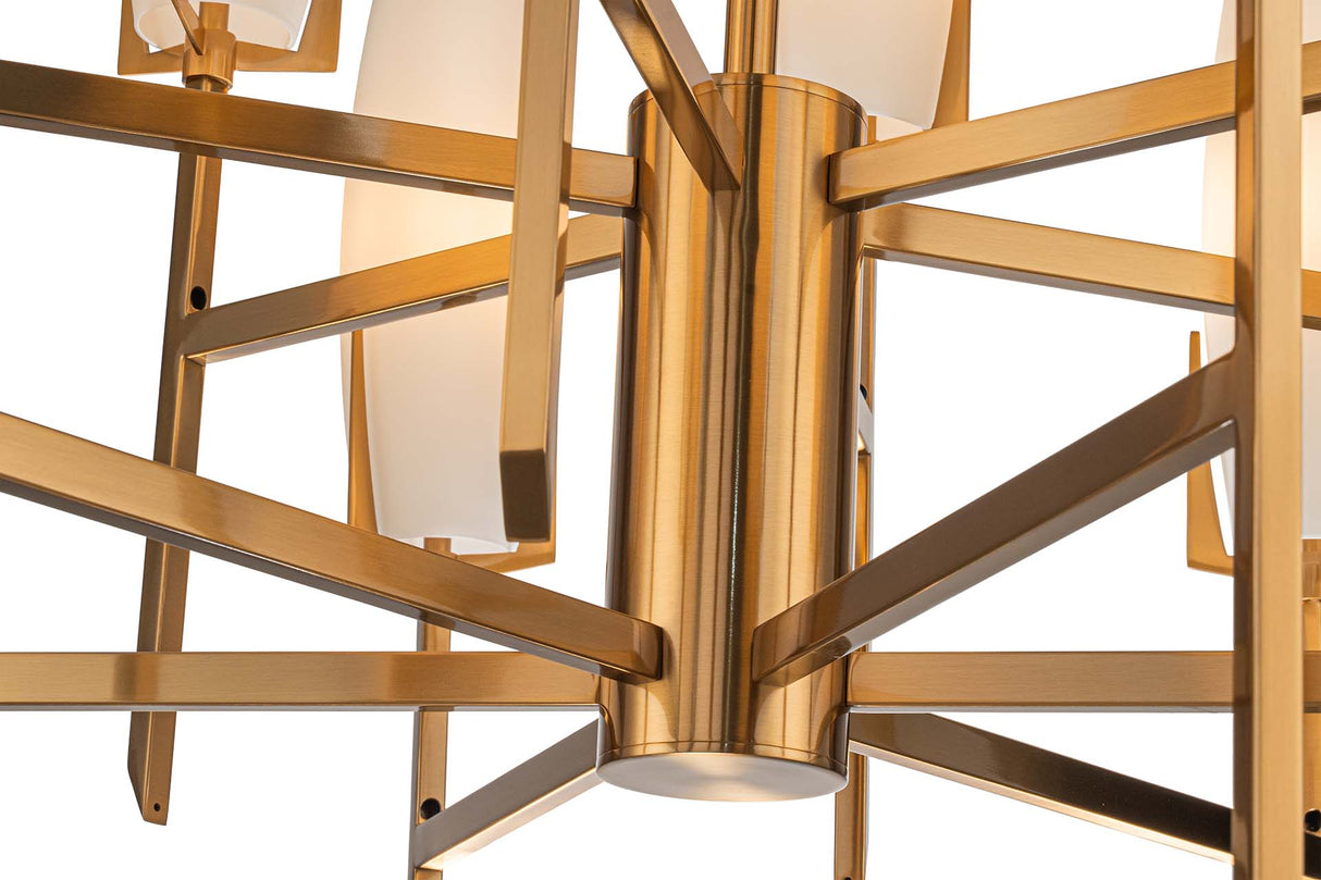 LAMPARA TECHO METAL CRISTAL 92x92x99 CM