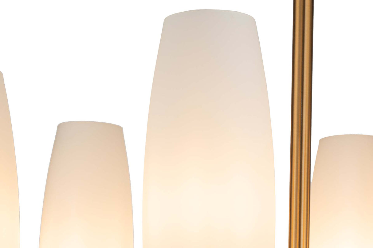 LAMPARA TECHO METAL CRISTAL 92x92x99 CM