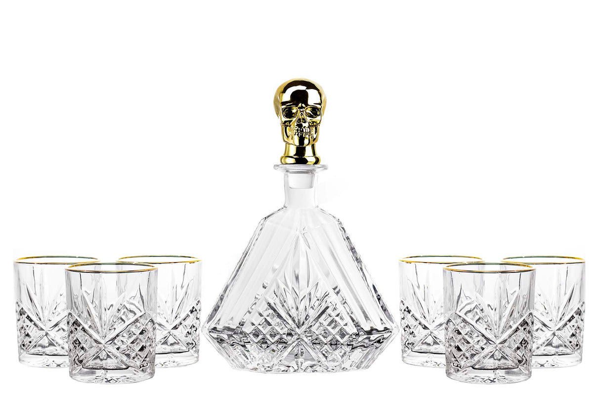 Régler 7 pièces Whisky Crystal 630 ml