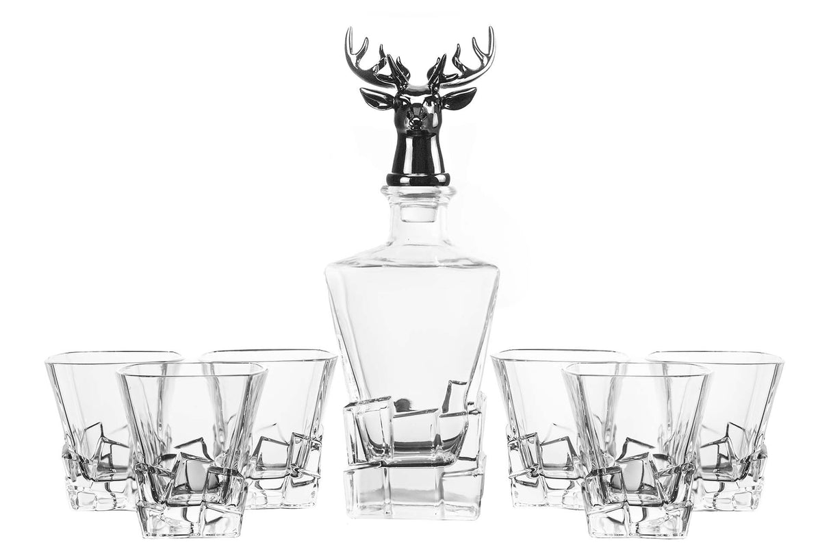 Régler 7 pièces Whisky Crystal 820 ml