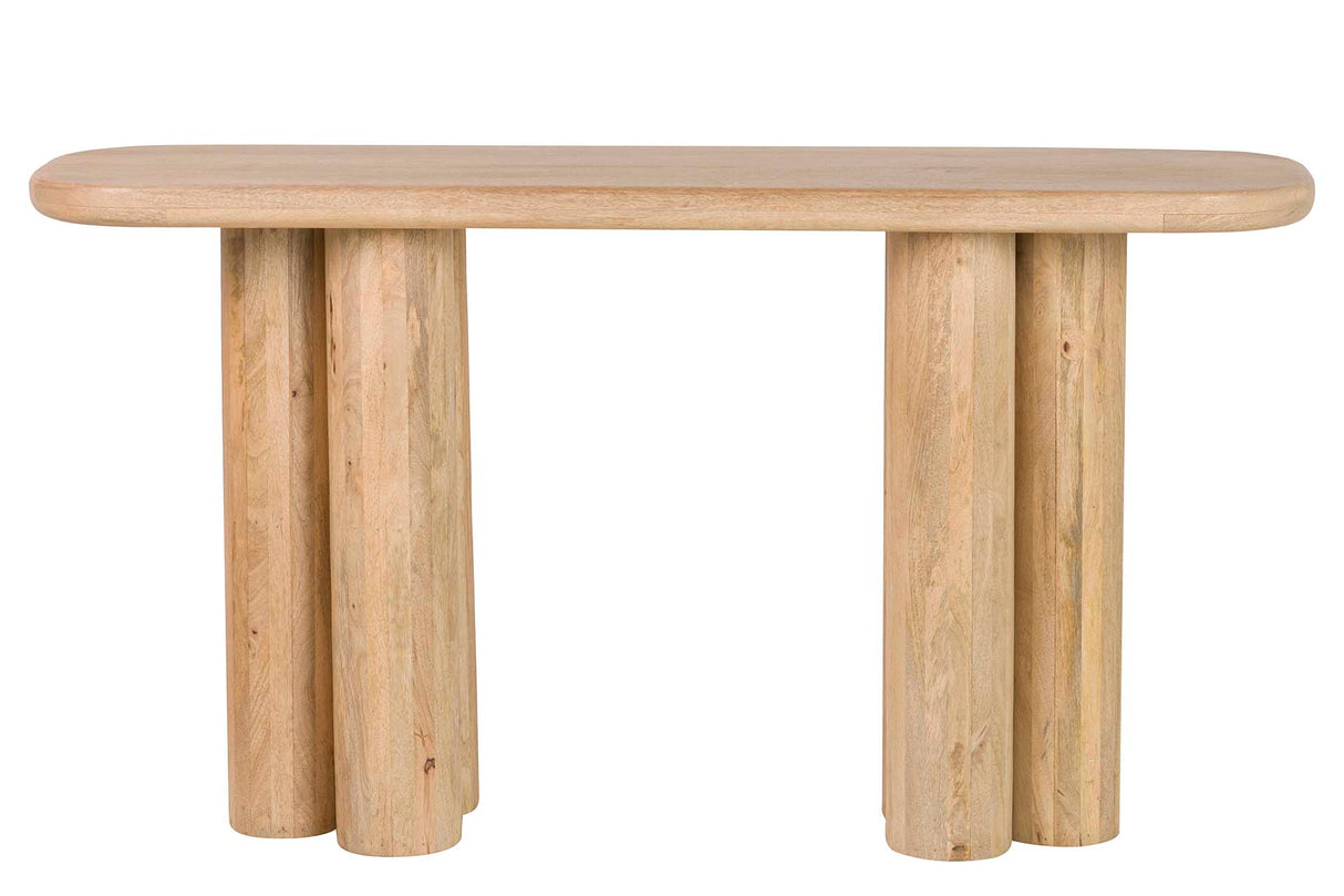 Mango braune Holzkonsole 140x40x75 cm