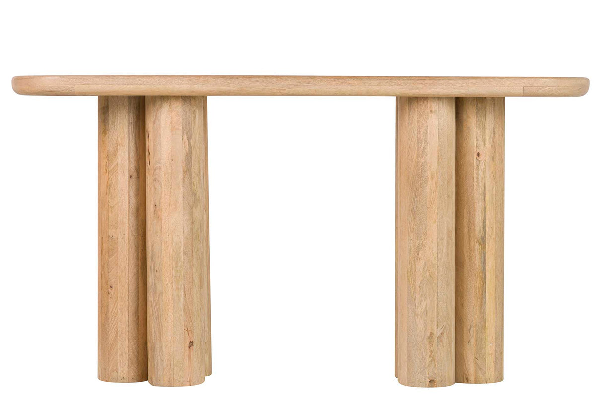 Mango braune Holzkonsole 140x40x75 cm