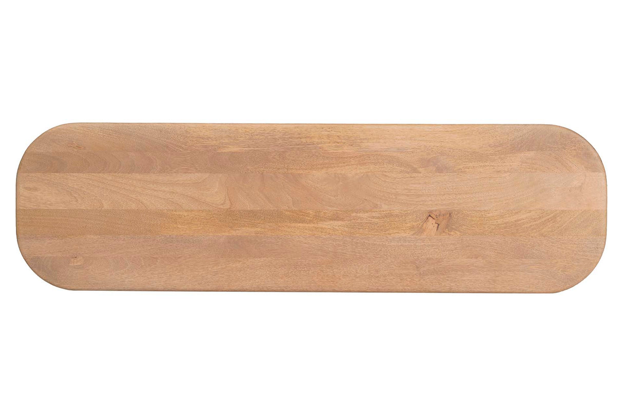 Mango braune Holzkonsole 140x40x75 cm