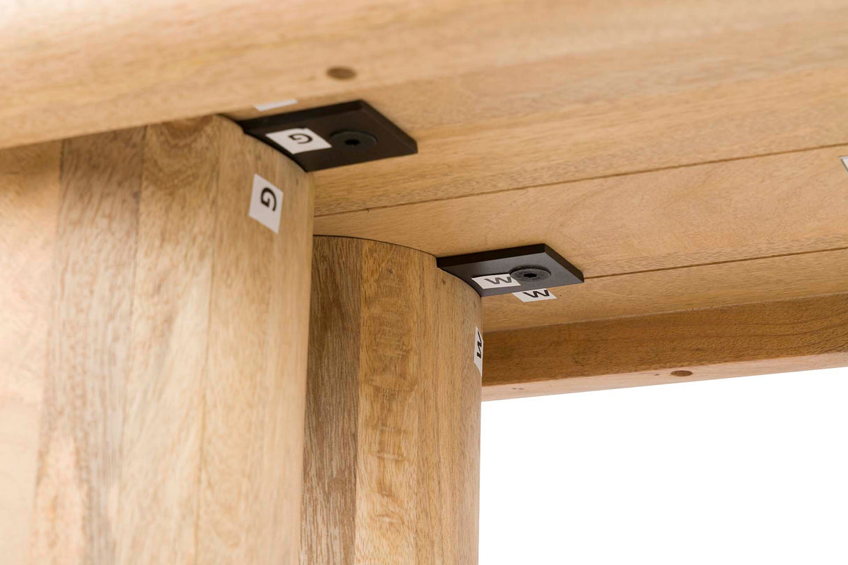 Mango braune Holzkonsole 140x40x75 cm