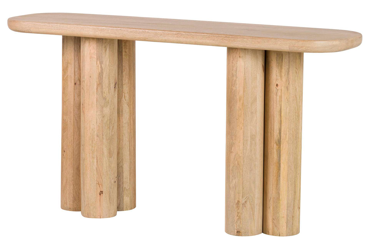 Mango braune Holzkonsole 140x40x75 cm