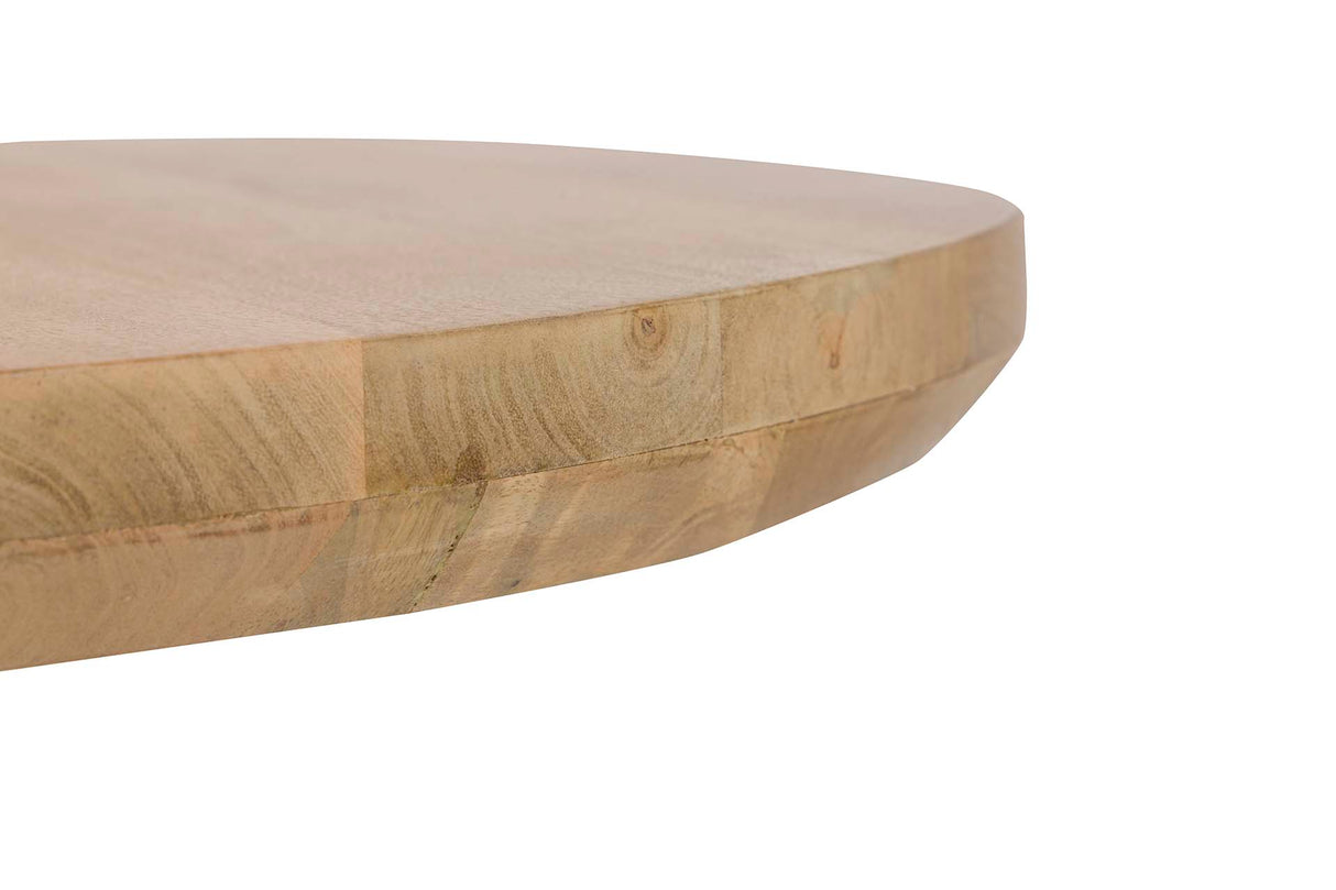 Tavolo in legno di mango in metallo marrone 70x70x75 cm