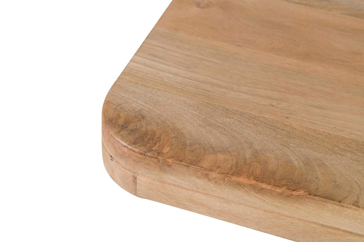 Tavolo in legno di mango in metallo marrone 70x70x75 cm