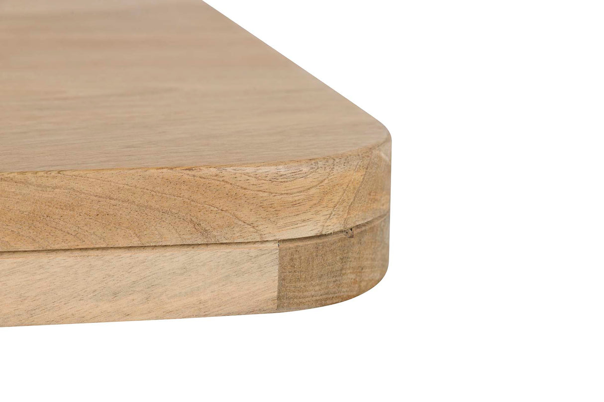 Tavolo in legno di mango in metallo marrone 70x70x75 cm