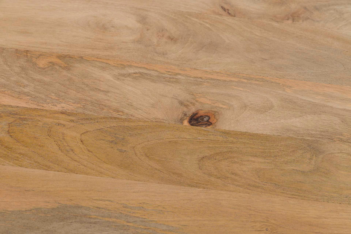 Tavolo in legno di mango in metallo marrone 70x70x75 cm