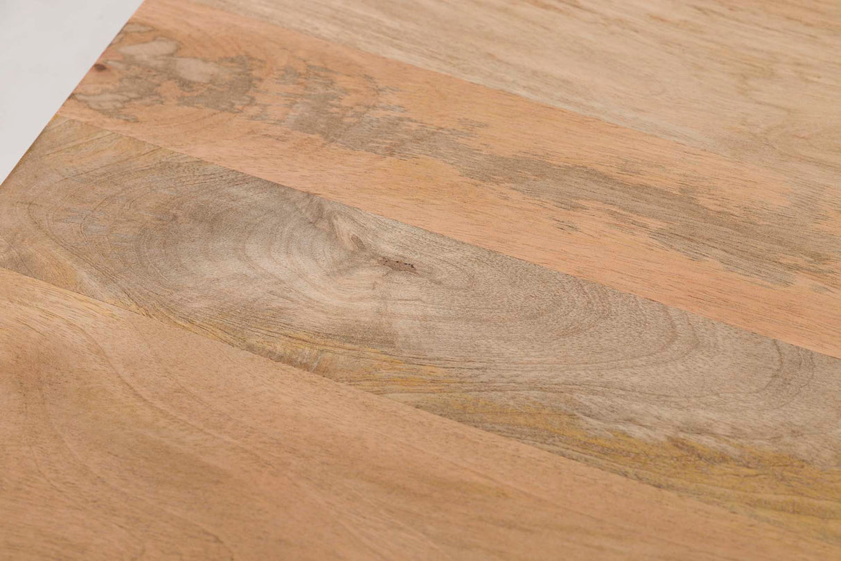 Tavolo in legno di mango in metallo marrone 70x70x75 cm