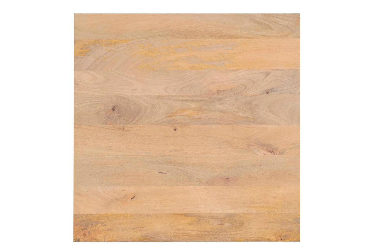 Tavolo in legno di mango in metallo marrone 70x70x75 cm