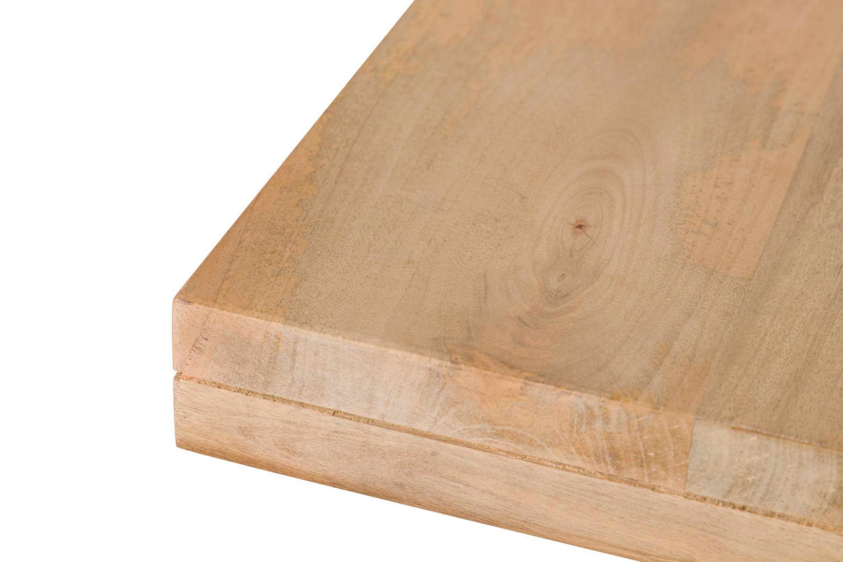 Tavolo in legno di mango in metallo marrone 70x70x75 cm