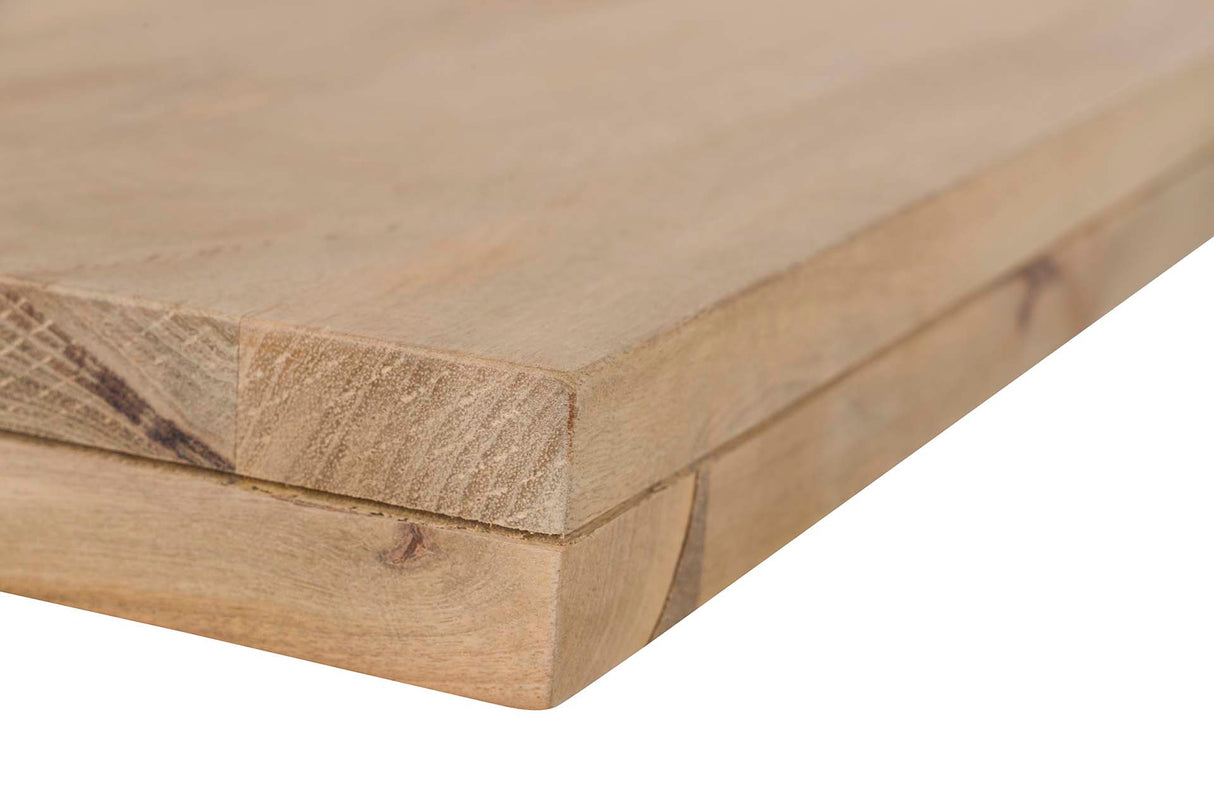 Tavolo in legno di mango in metallo marrone 70x70x75 cm