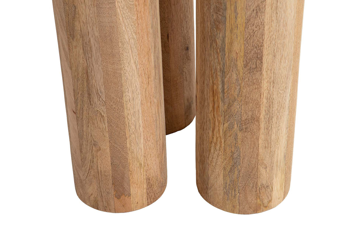 ESCRITORIO MADERA MANGO MARRON FELO 140x60x75 CM