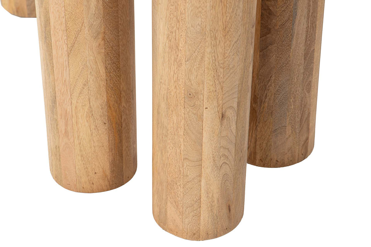 ESCRITORIO MADERA MANGO MARRON TELO 140x60x75 CM