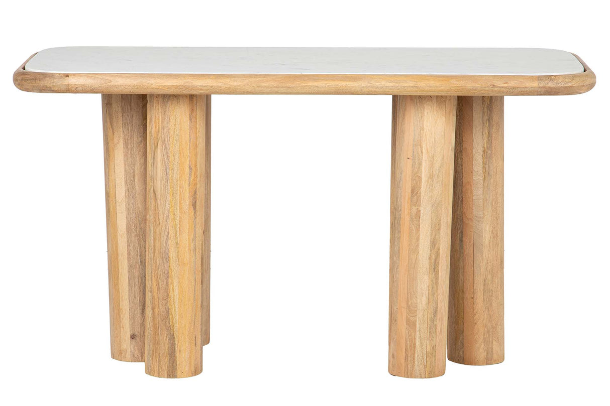 ESCRITORIO MADERA MANGO MARRON TELO 140x60x75 CM