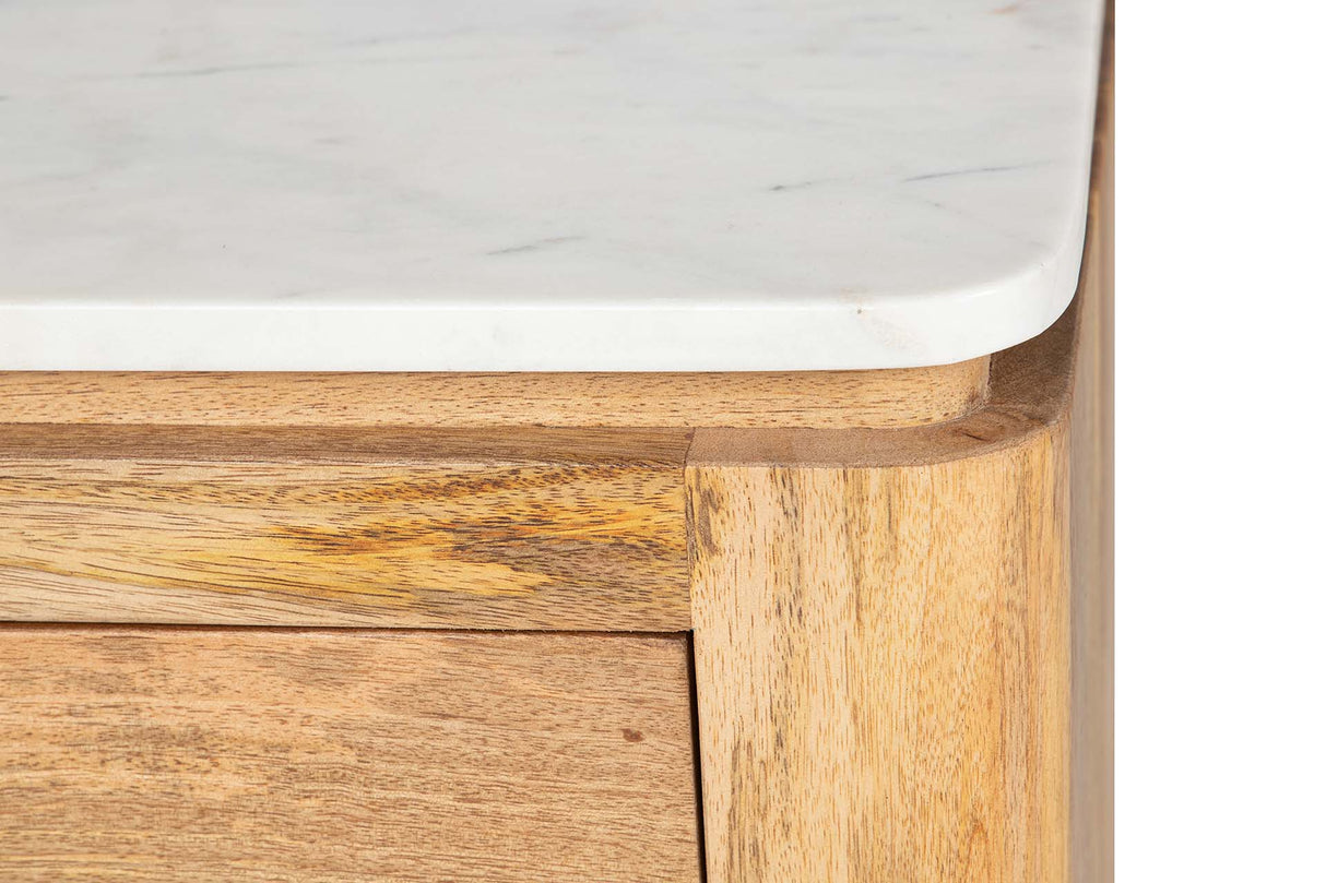 Holz Mango Marmol Felo 55x40x60 cm