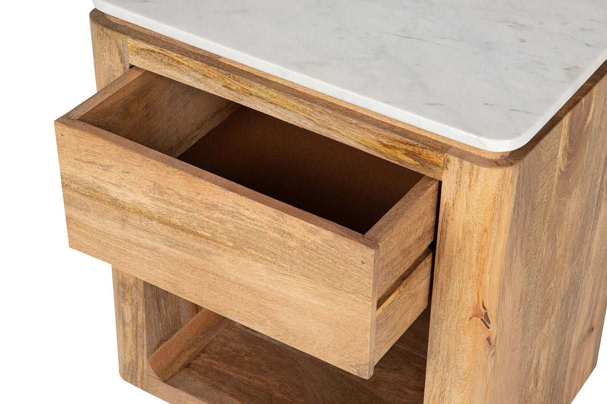 Holz Mango Marmol Felo 55x40x60 cm