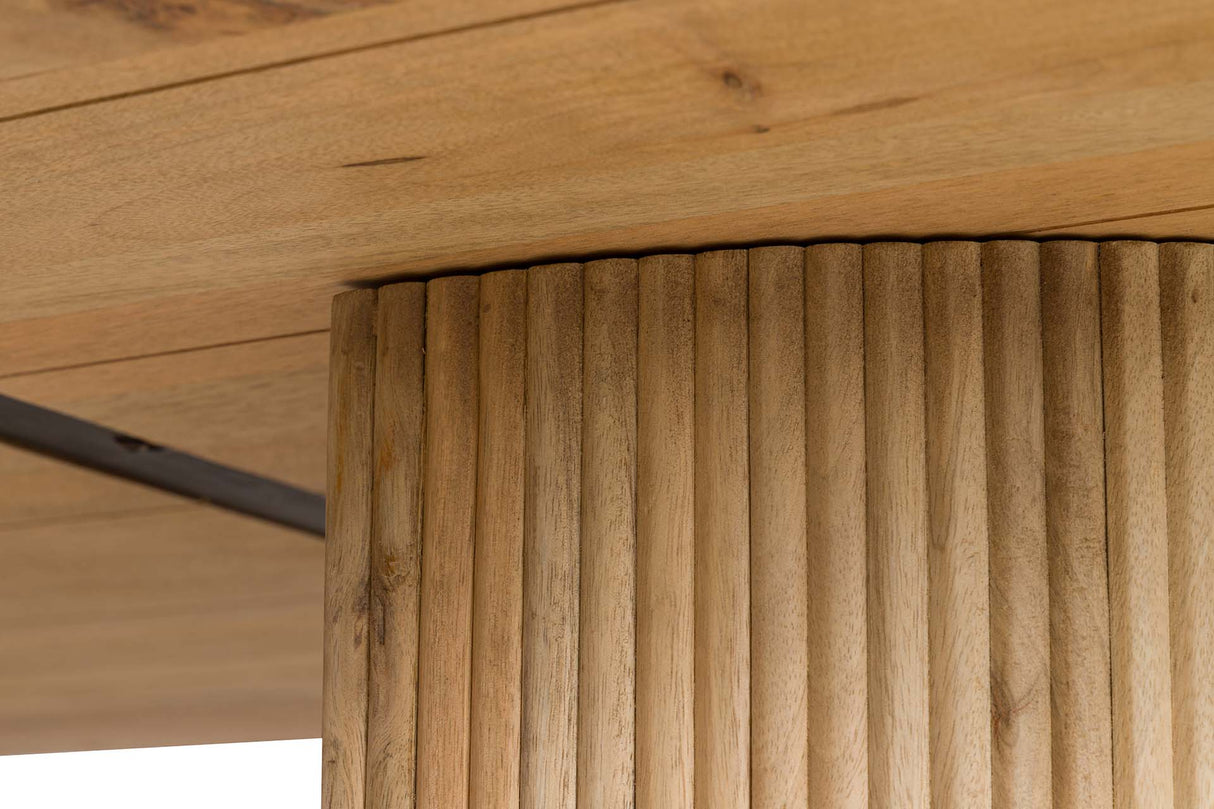 Tableau à manger en bois brun mangue 240x115x75cm