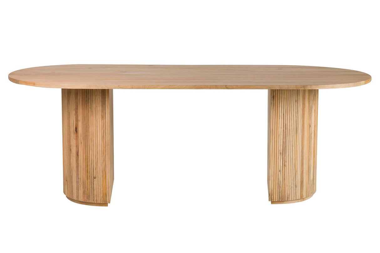 Tableau à manger en bois brun mangue 240x115x75cm