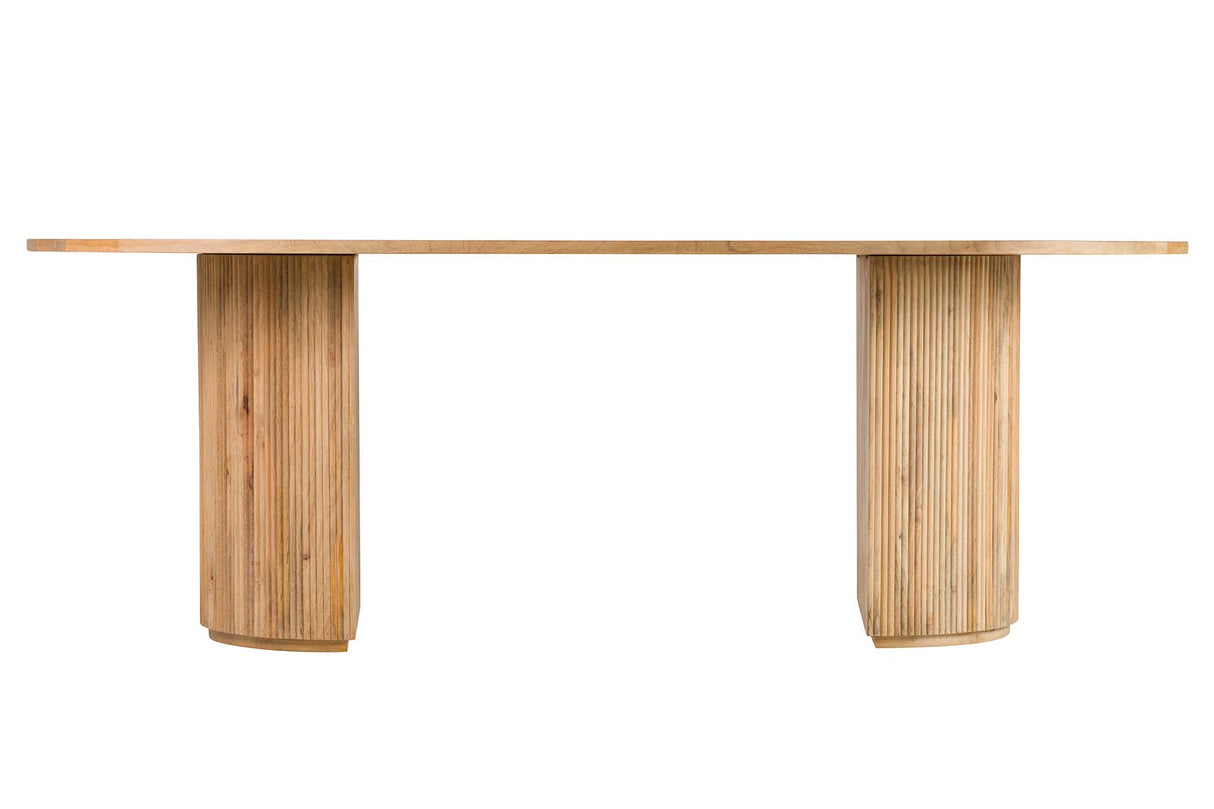 Tableau à manger en bois brun mangue 240x115x75cm