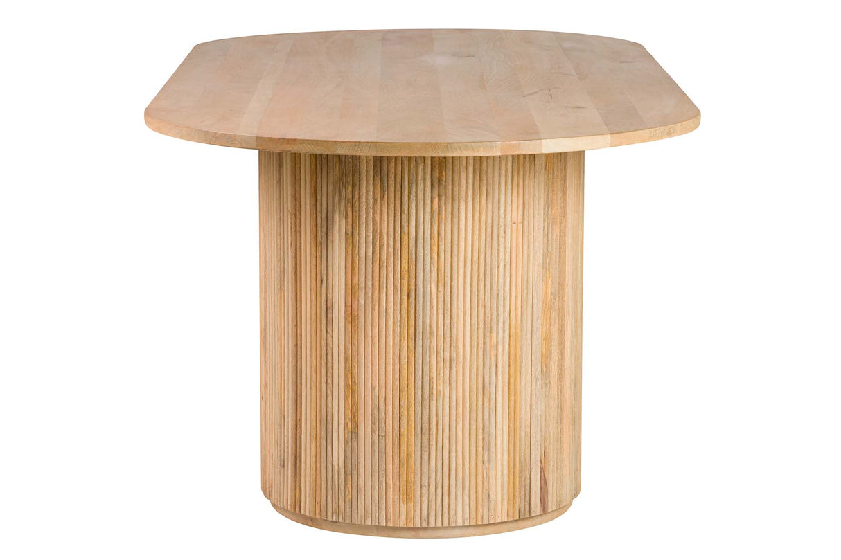 Tableau à manger en bois brun mangue 240x115x75cm