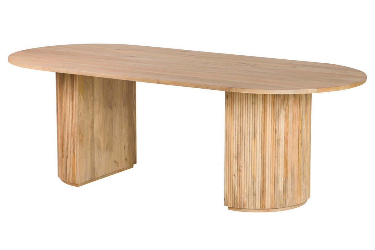 Tableau à manger en bois brun mangue 240x115x75cm