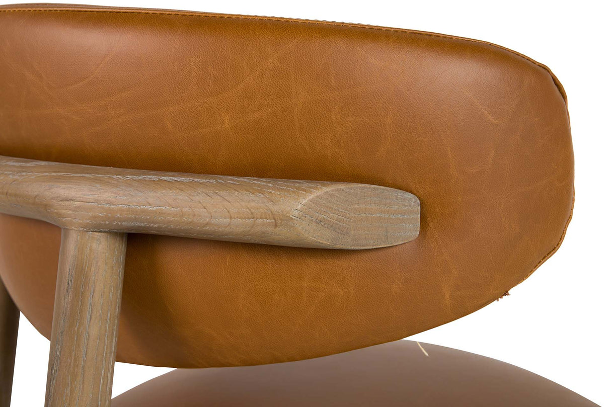 Fresno Brown Wood 59x56x80 cm