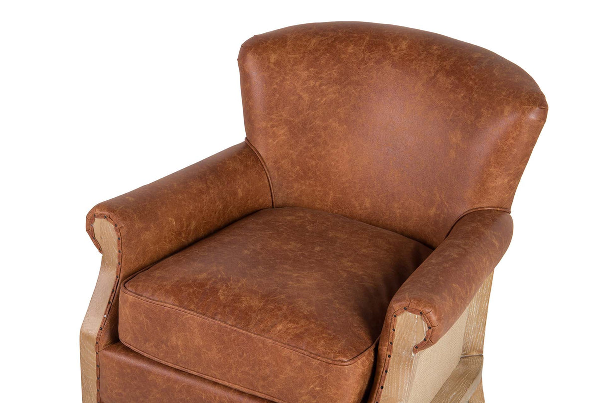 BUTACA MADERA FRESNO MARRON 76x81x78 CM