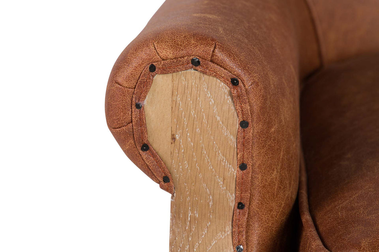 BUTACA MADERA FRESNO MARRON 76x81x78 CM