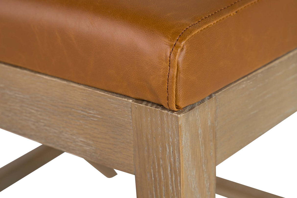 Fresno Brown Wood Chair 59x57x78 cm