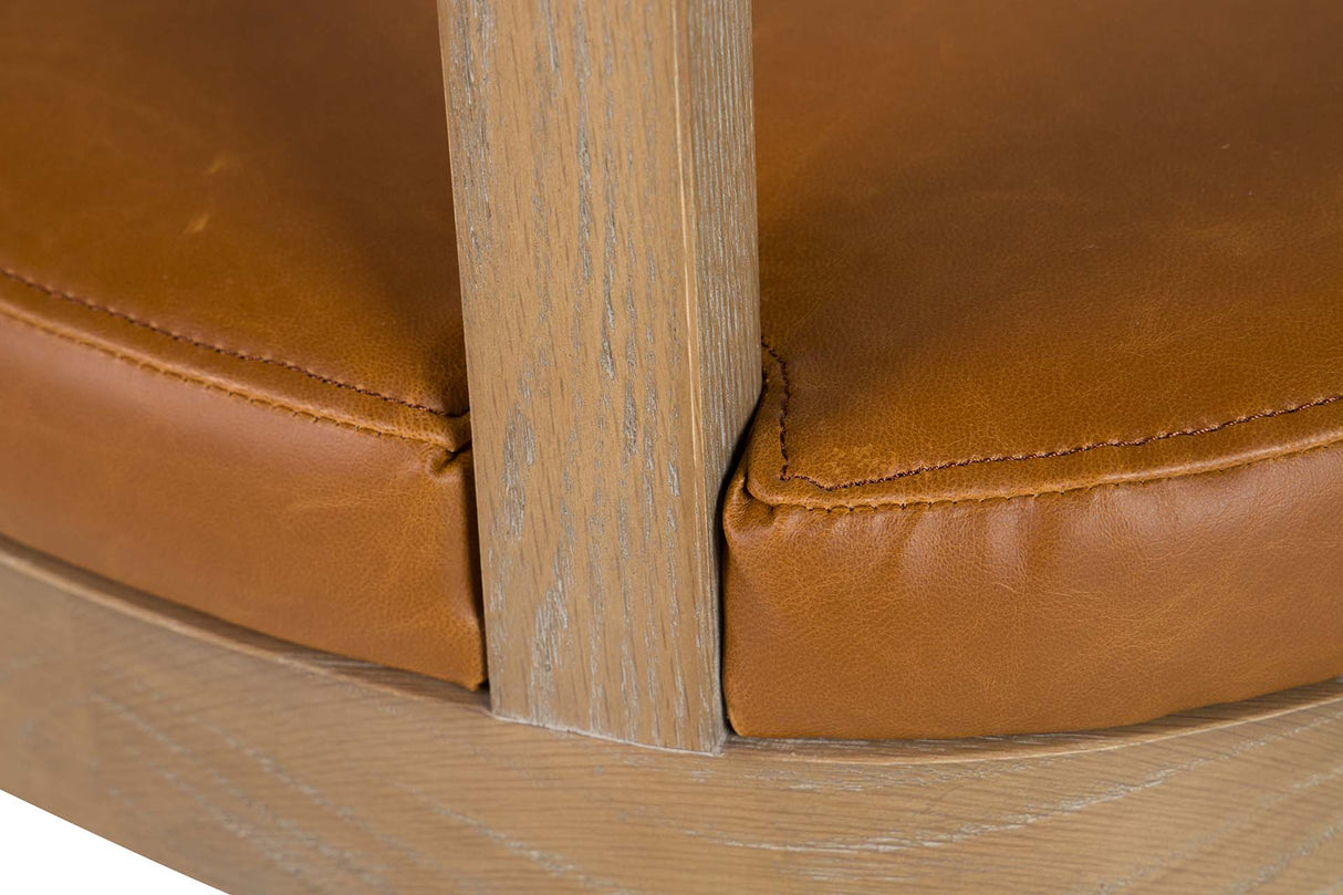 Fresno Brown Wood Chair 59x57x78 cm