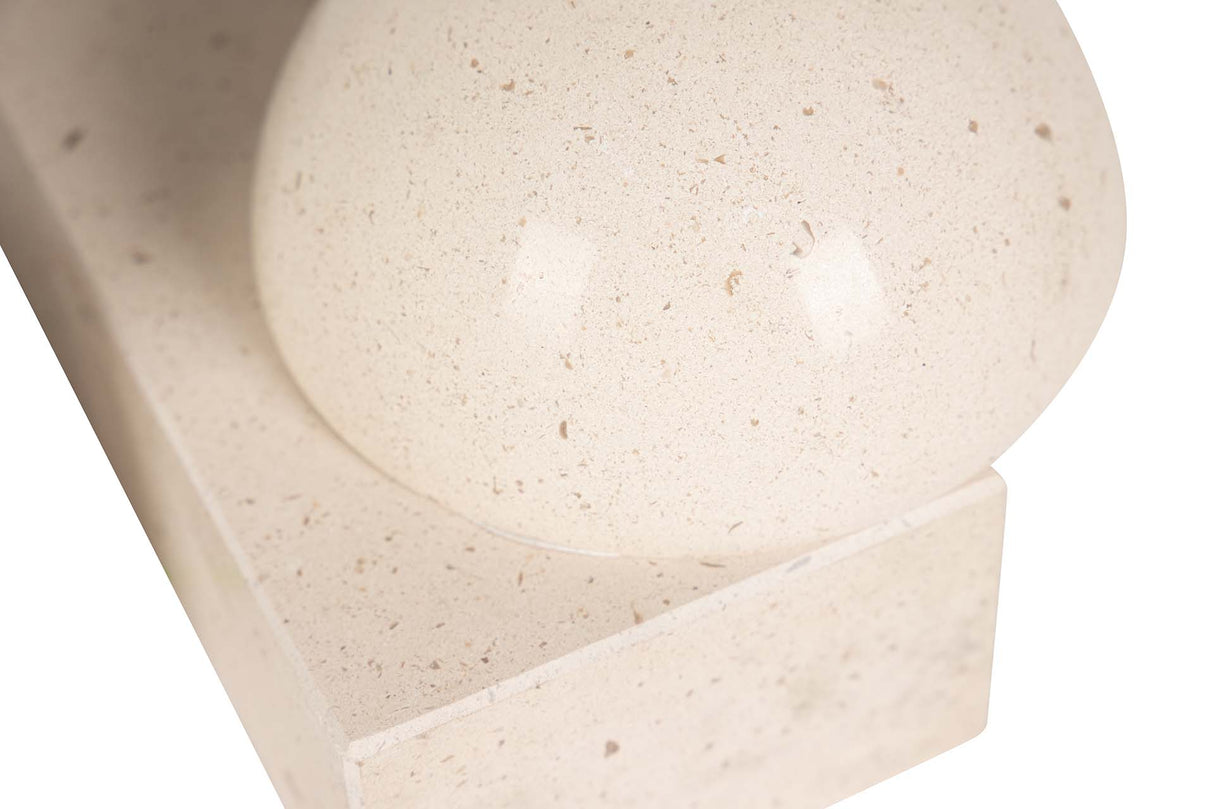 SUJETALIBROS MARMOL BEIGE 23x11x15 CM