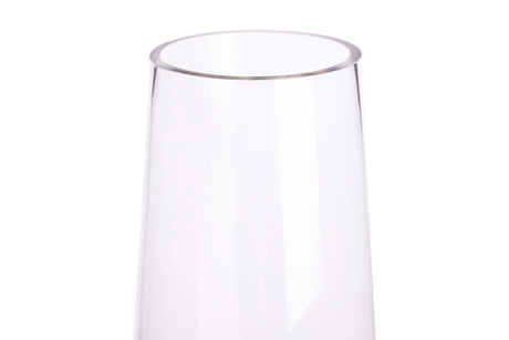 Vaso de vidro transparente 10x9x32 cm