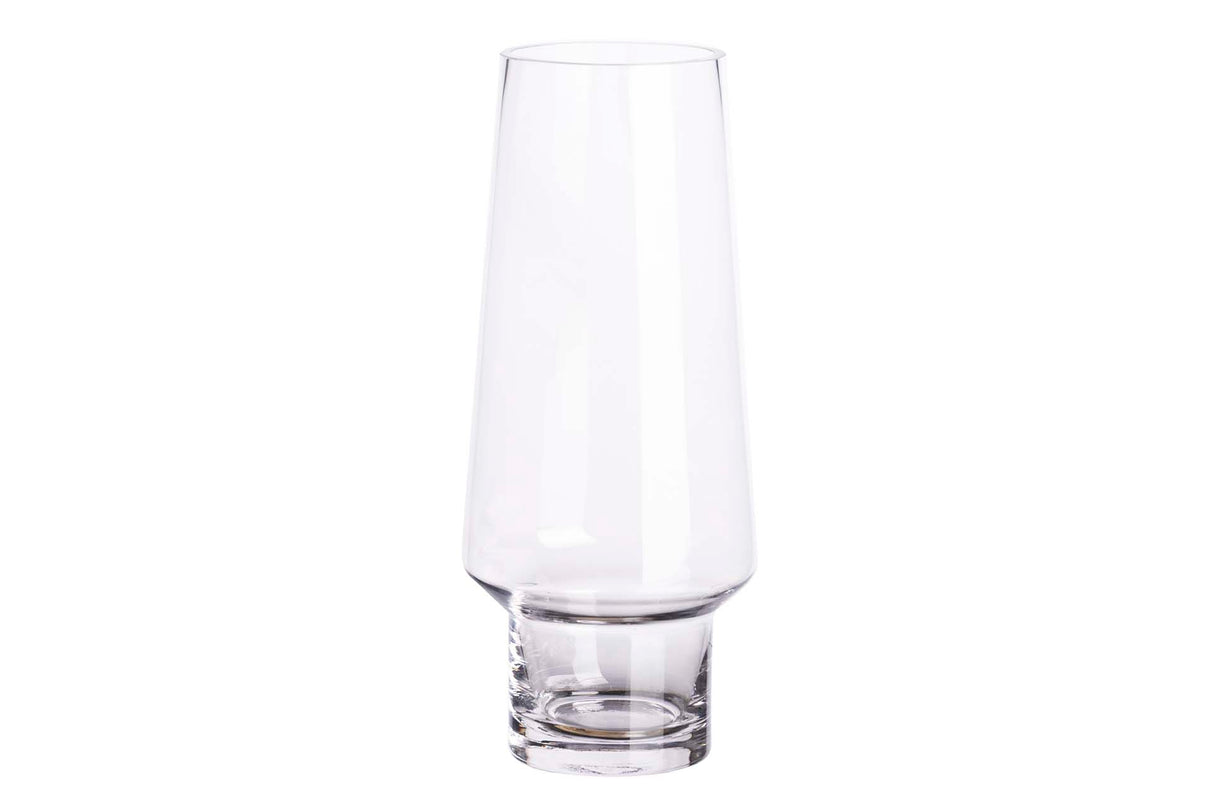 Vase en verre transparent 10x9x32 cm