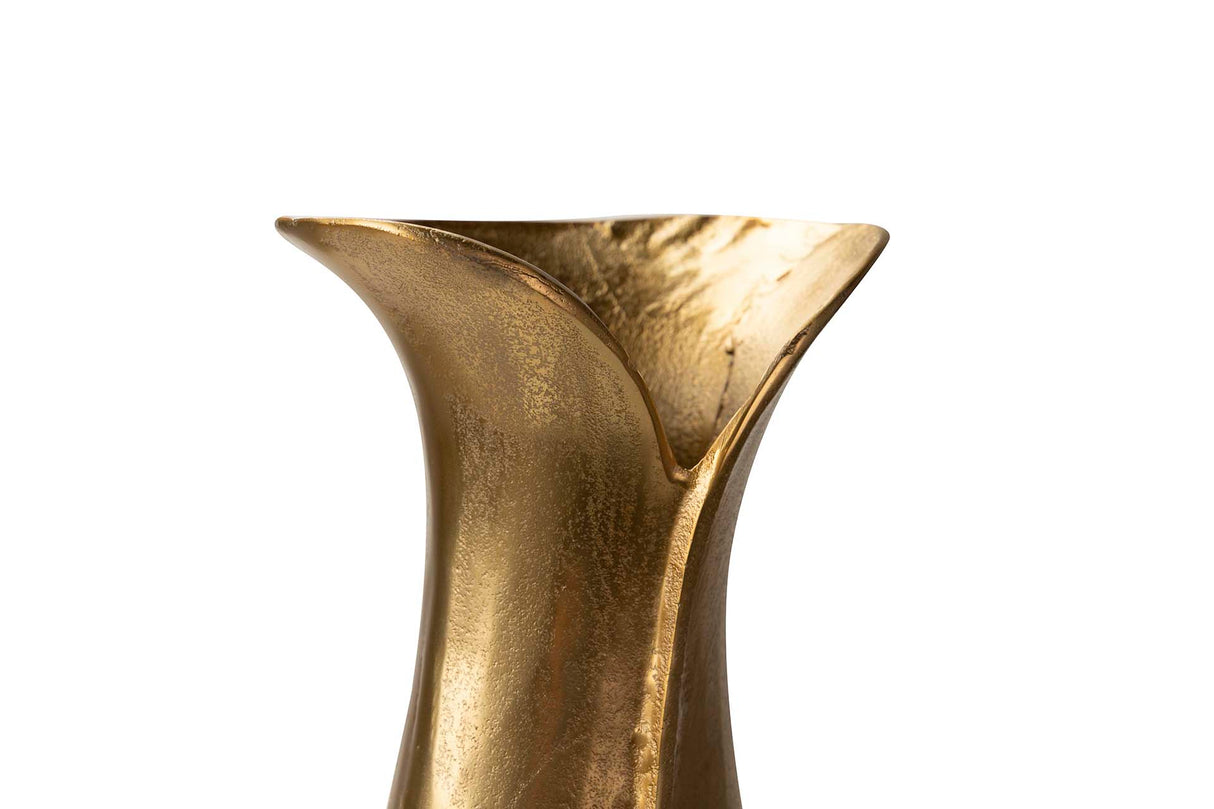 Vaso in alluminio d'oro 23x17x63 cm