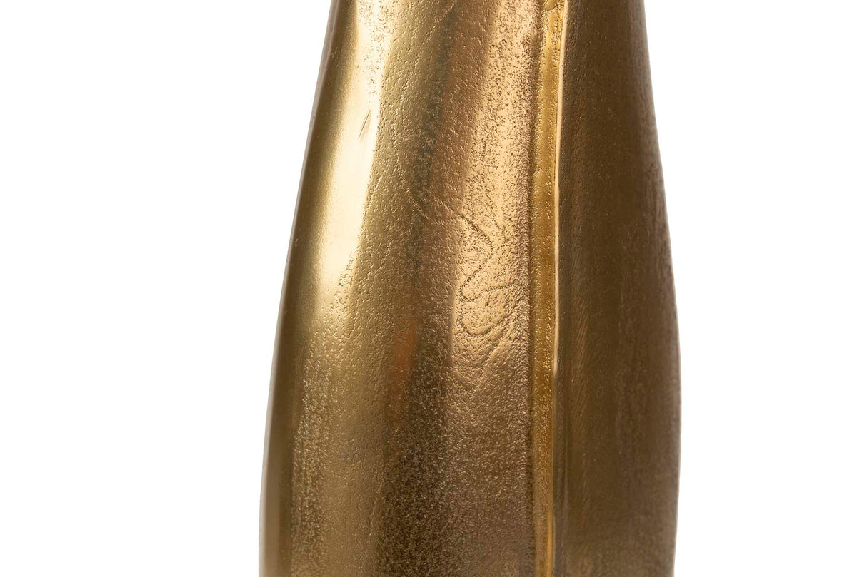 Vaso de alumínio dourado 23x17x63 cm