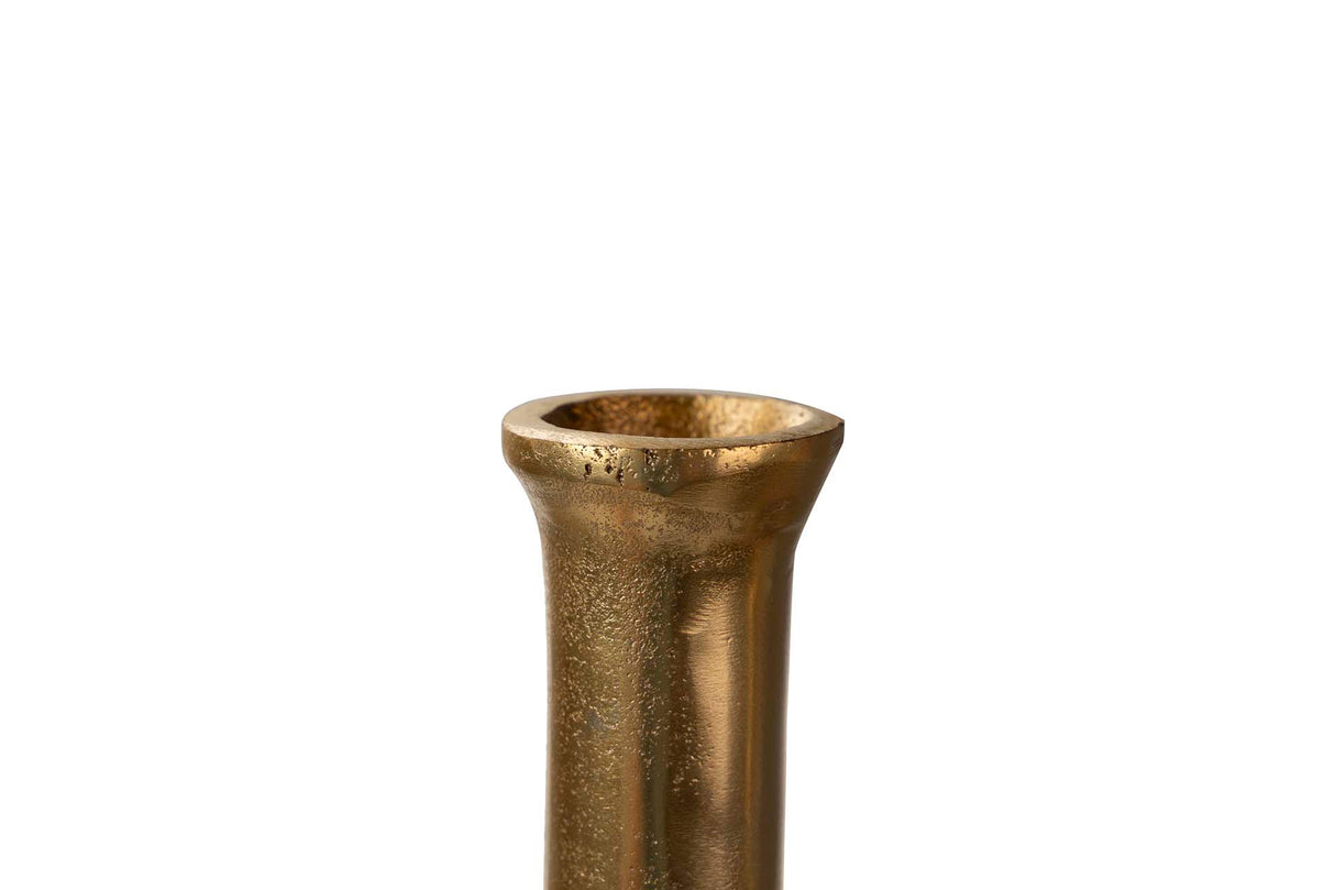 Goldaluminiumvase 27x14x75 cm